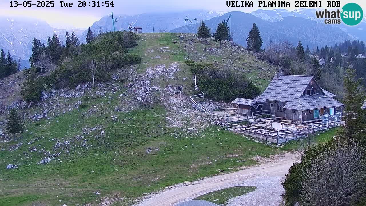 Zeleni Rob | Webcam en vivo Velika Planina