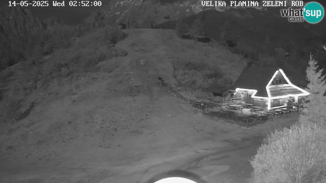 Zeleni Rob | Webcam en vivo Velika Planina