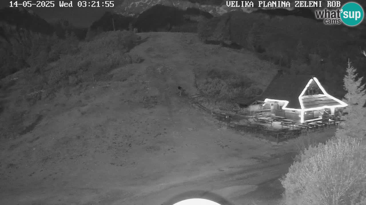 Zeleni Rob – kamera v živo | Velika Planina