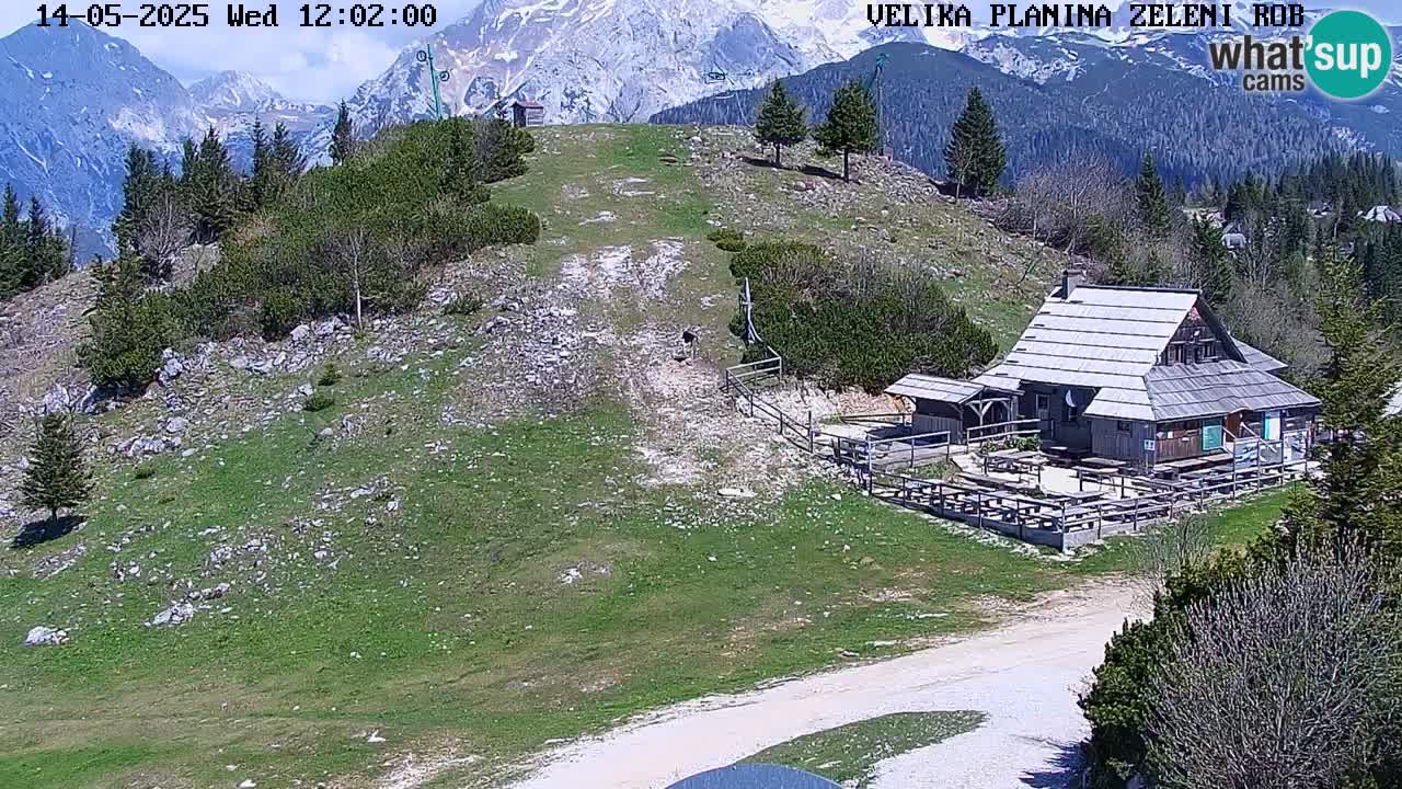 Zeleni Rob | Webcam en vivo Velika Planina