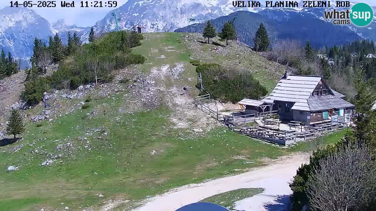 Zeleni Rob – kamera v živo | Velika Planina