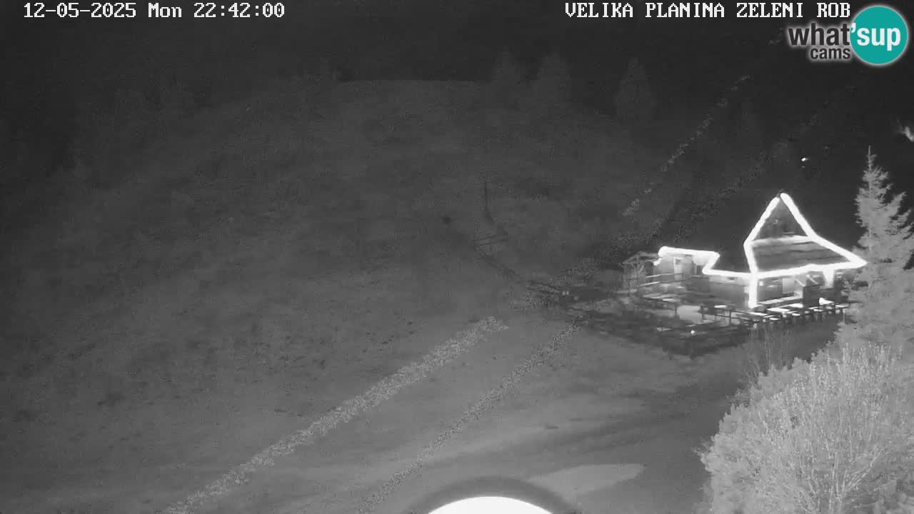 Zeleni Rob – kamera v živo | Velika Planina