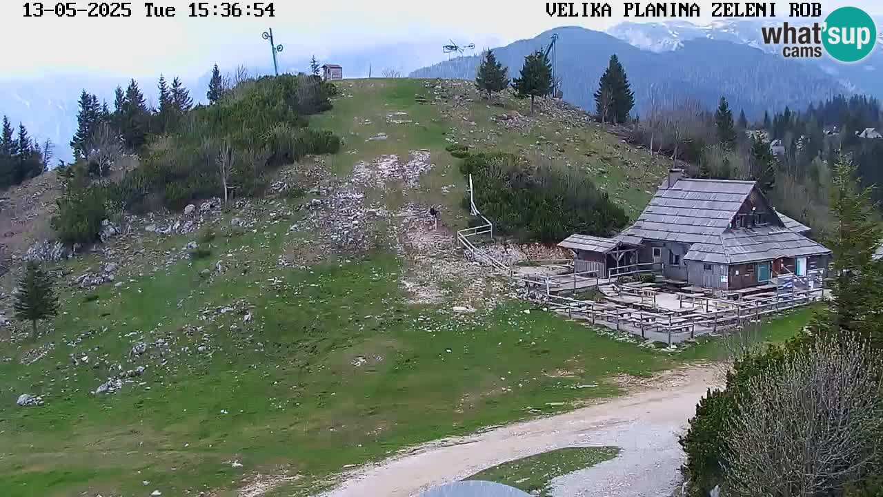 Zeleni Rob | Webcam en vivo Velika Planina