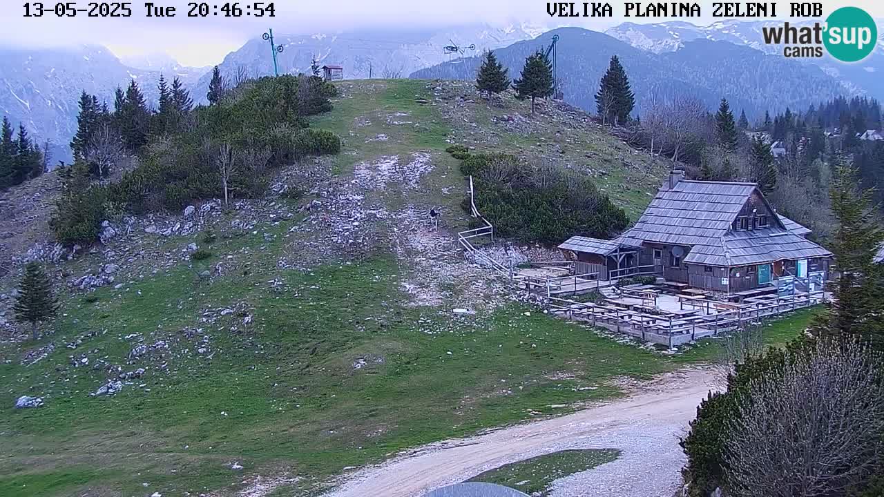 Zeleni Rob | Webcam en vivo Velika Planina