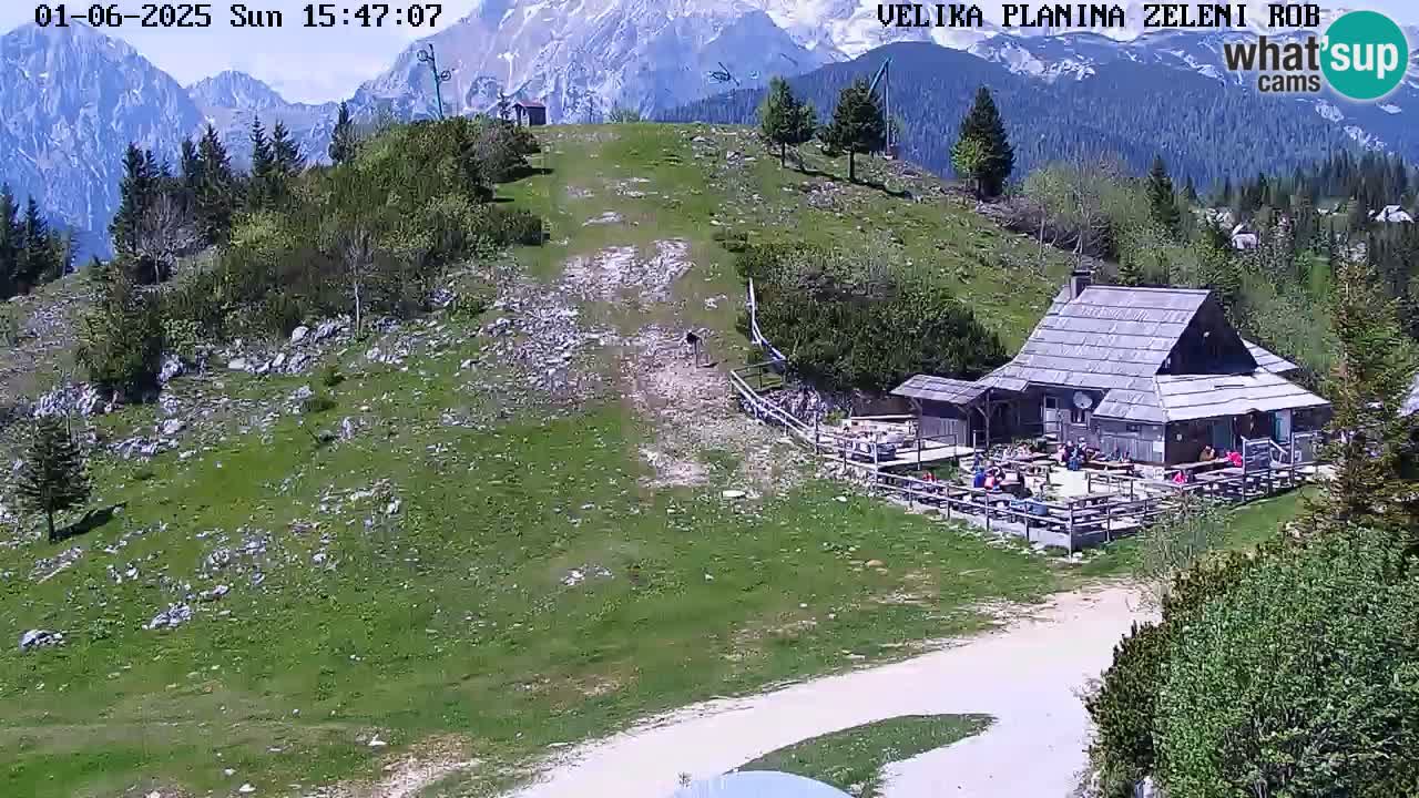 Zeleni Rob – kamera v živo | Velika Planina