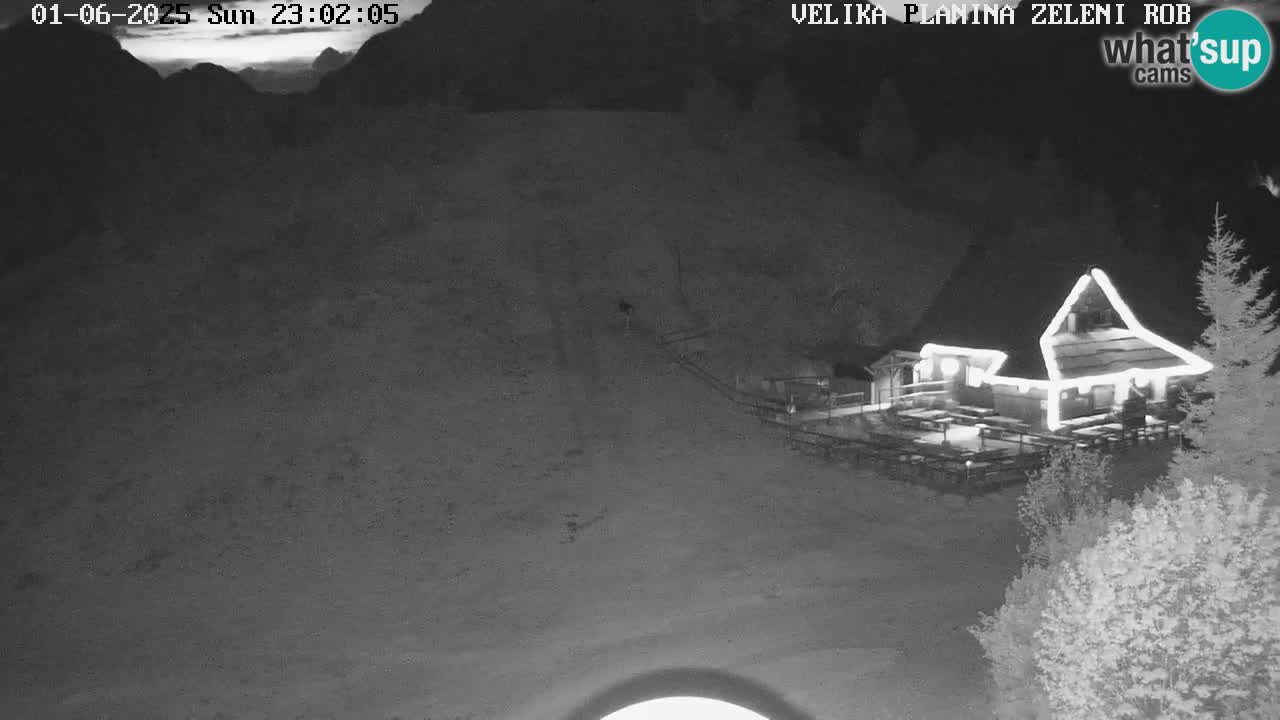 Zeleni Rob – kamera v živo | Velika Planina