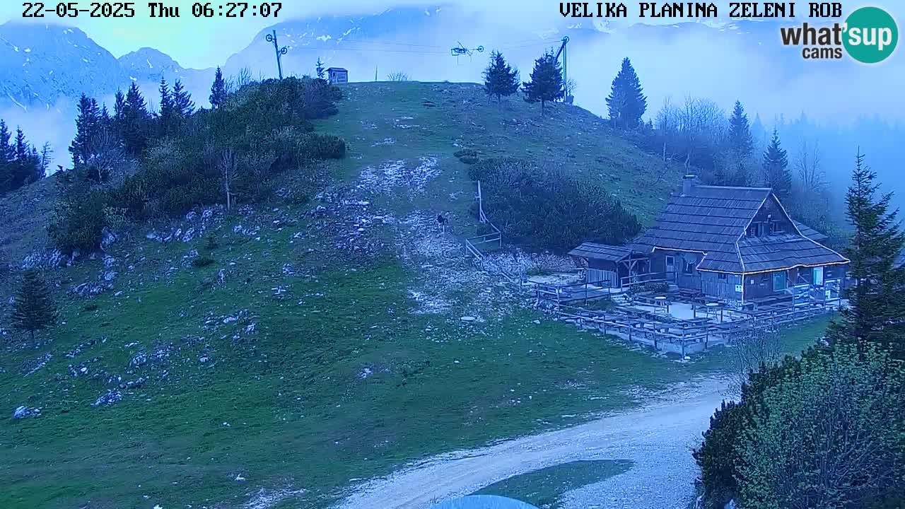 Zeleni Rob | Web kamera Velika Planina