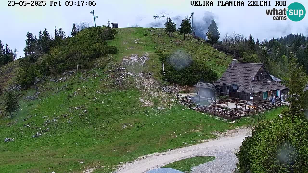 Zeleni Rob | Webcam en vivo Velika Planina