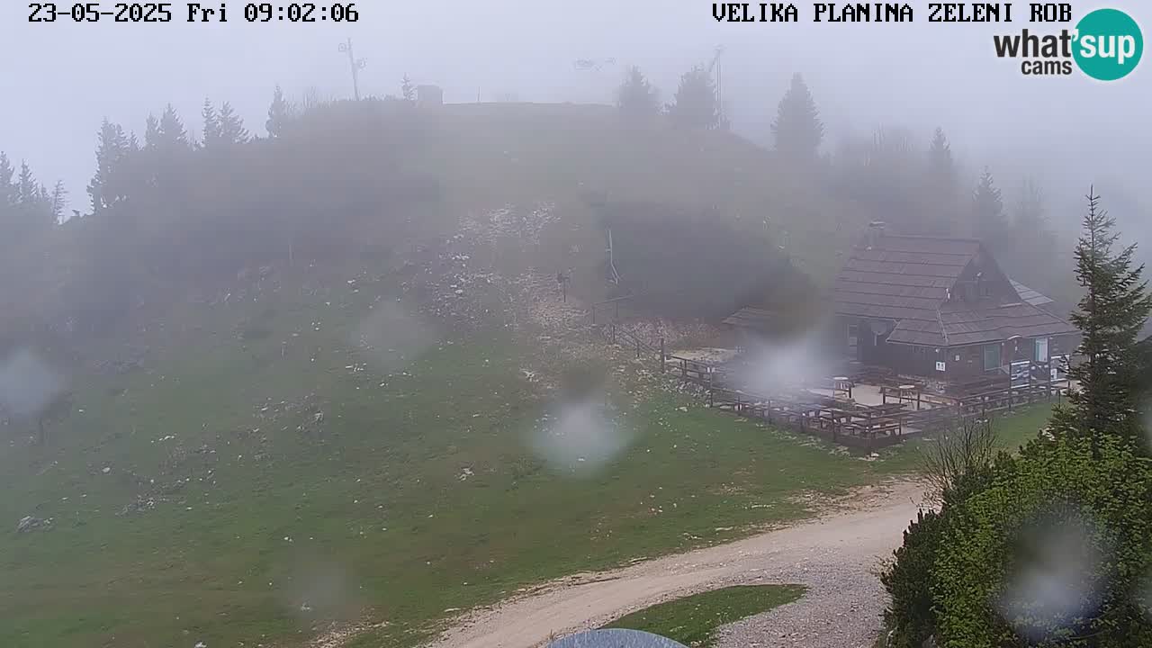 Zeleni Rob | Webcam en vivo Velika Planina