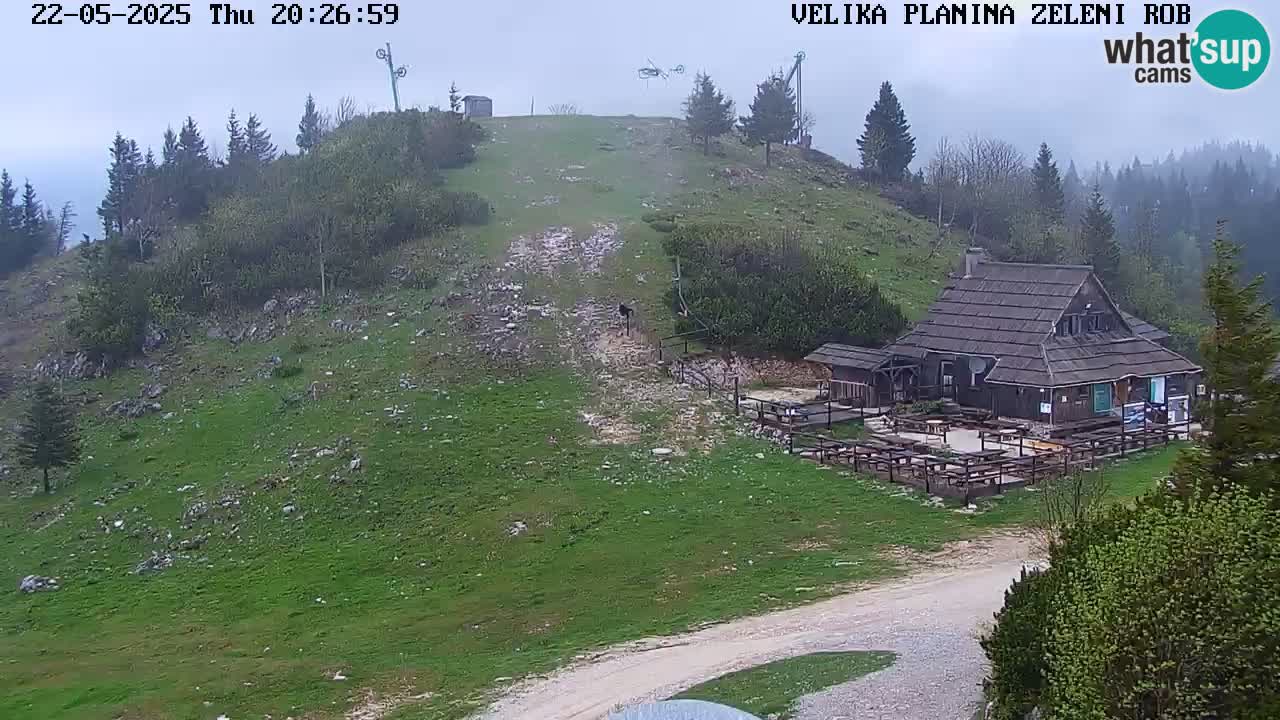 Zeleni Rob | Webcam en vivo Velika Planina