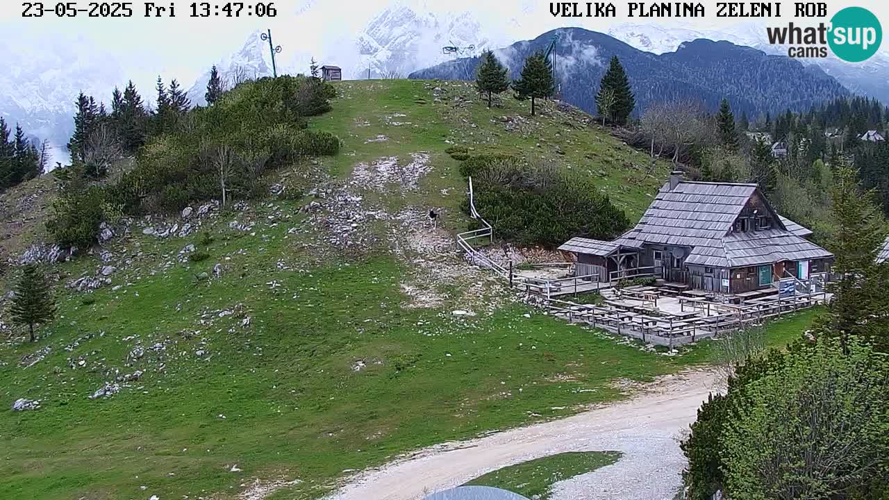 Zeleni Rob | Webcam en vivo Velika Planina