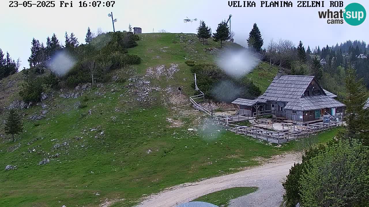 Zeleni Rob | Webcam en vivo Velika Planina