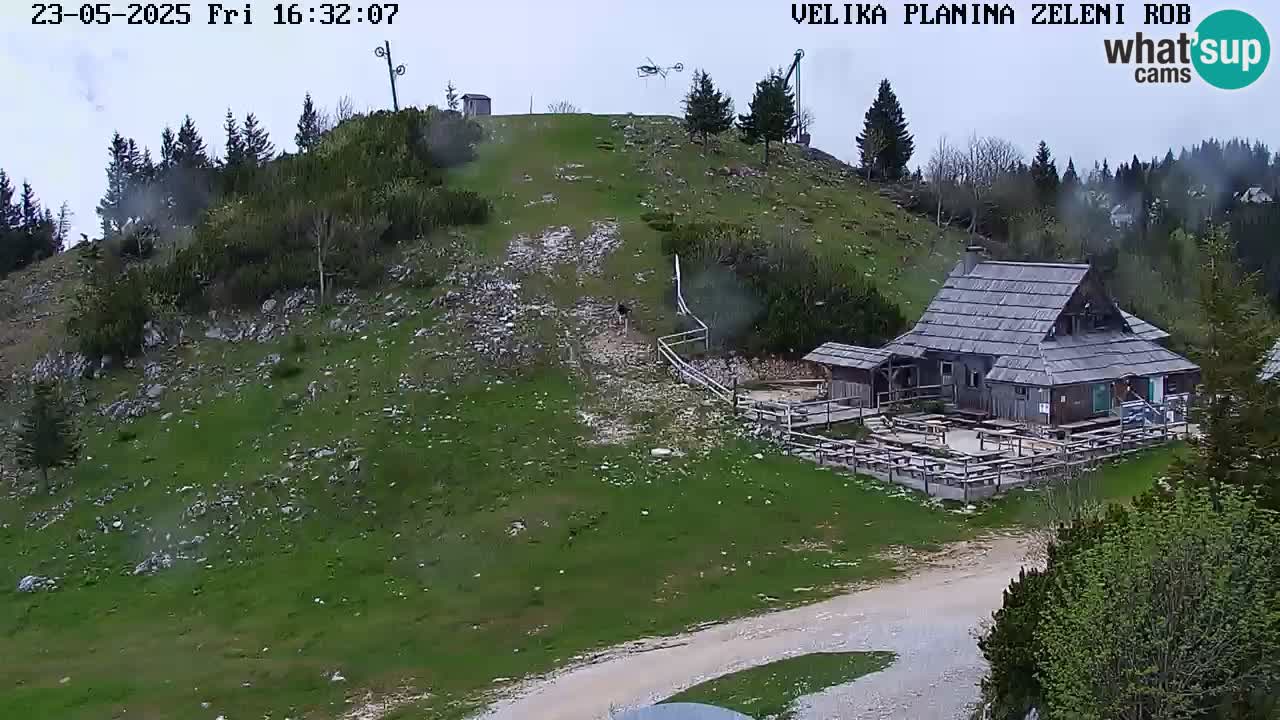 Zeleni Rob | Webcam en vivo Velika Planina