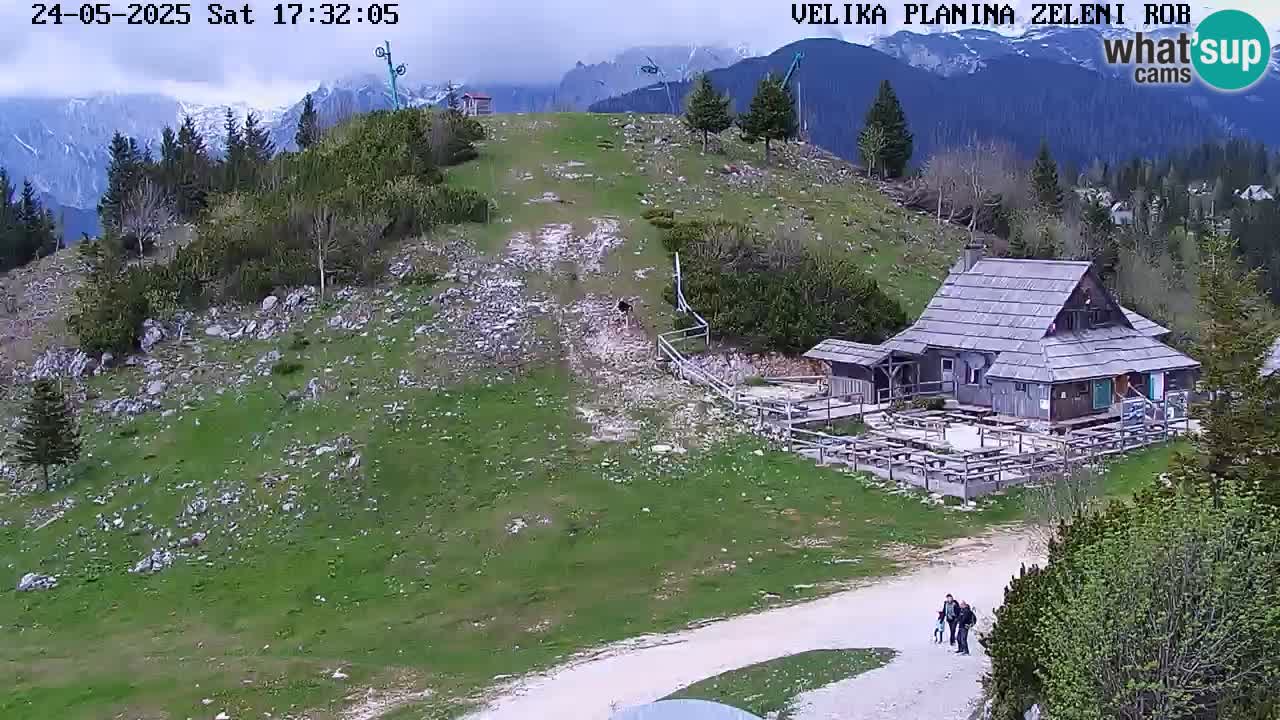 Zeleni Rob – kamera v živo | Velika Planina