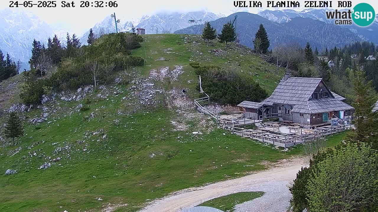 Zeleni Rob | Webcam en vivo Velika Planina