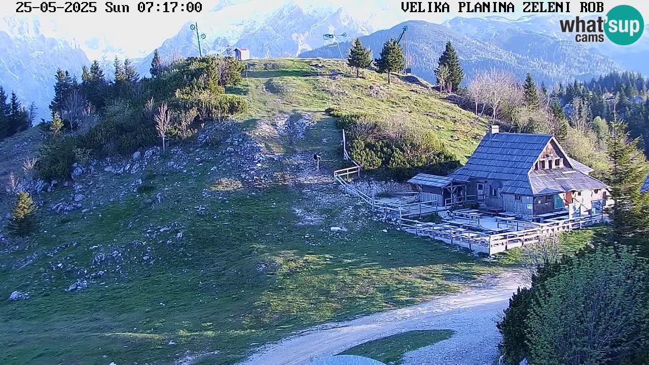 Zeleni Rob | Webcam en vivo Velika Planina