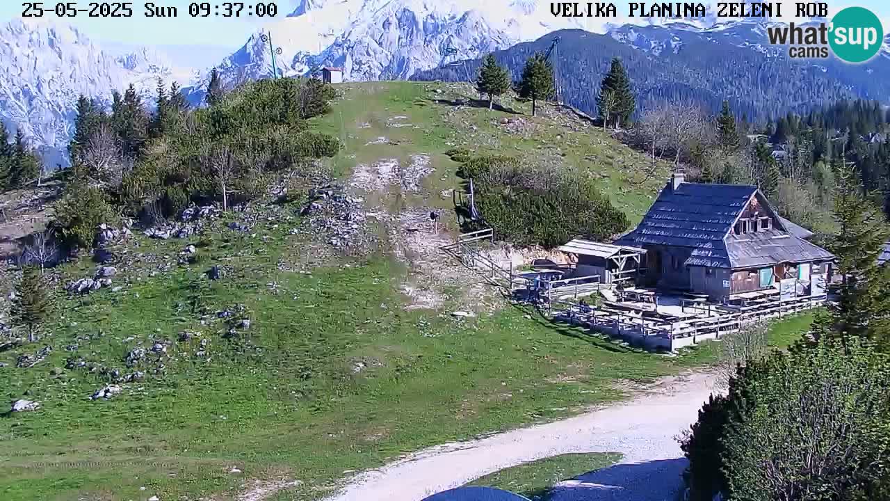 Zeleni Rob | Webcam en vivo Velika Planina
