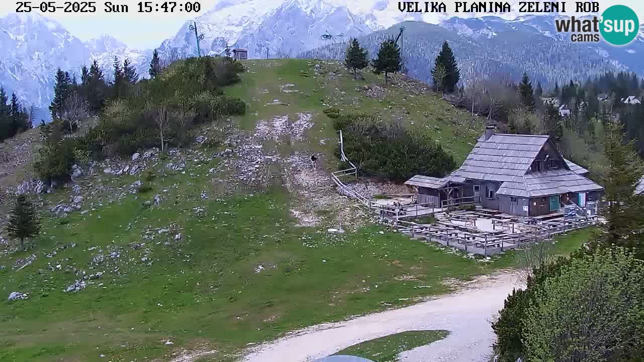 Zeleni Rob | Webcam live Velika Planina