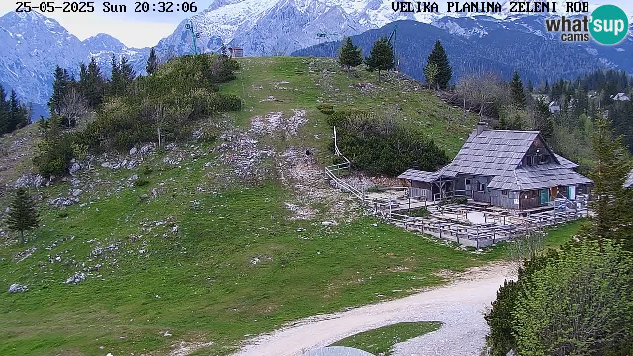 Zeleni Rob | Webcam en vivo Velika Planina