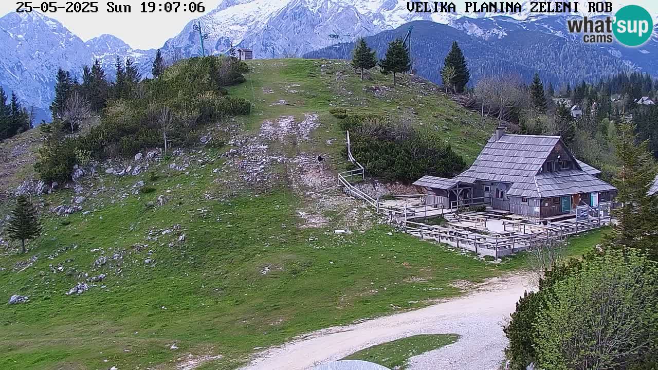 Zeleni Rob | Webcam en vivo Velika Planina