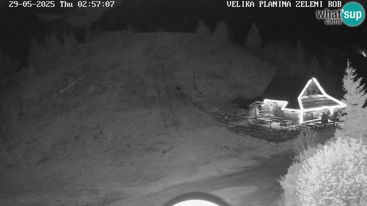 Zeleni Rob | Webcam en vivo Velika Planina