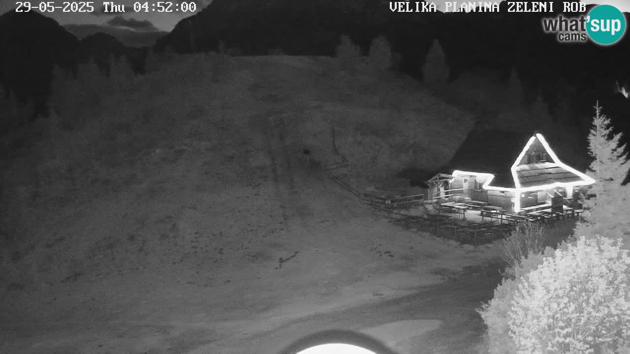 Zeleni Rob | Webcam en vivo Velika Planina