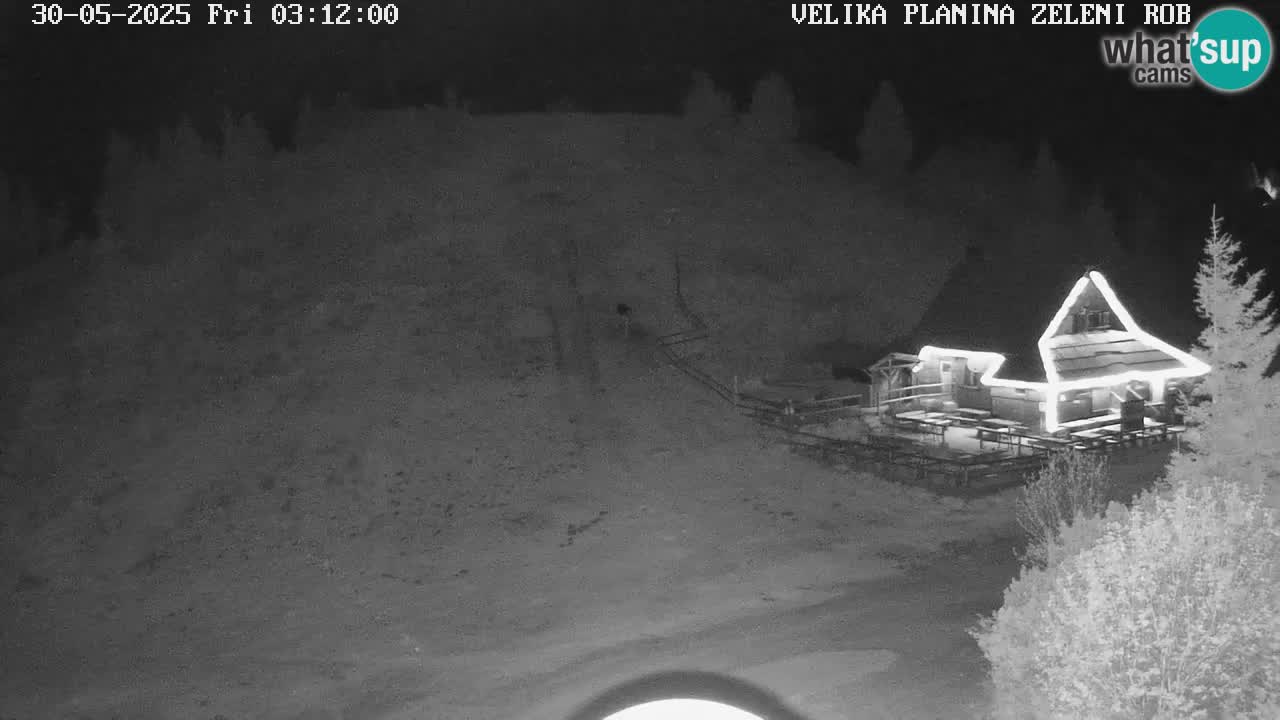 Zeleni Rob | Webcam en vivo Velika Planina