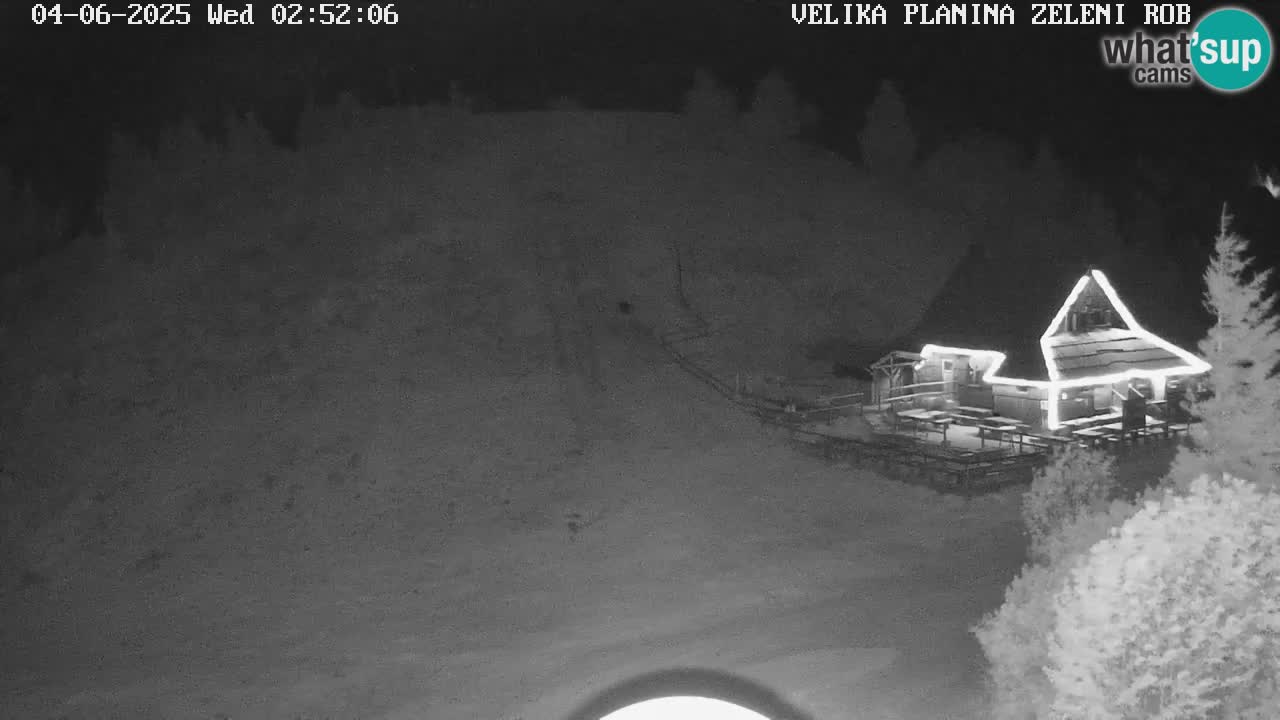 Zeleni Rob | Webcam en vivo Velika Planina