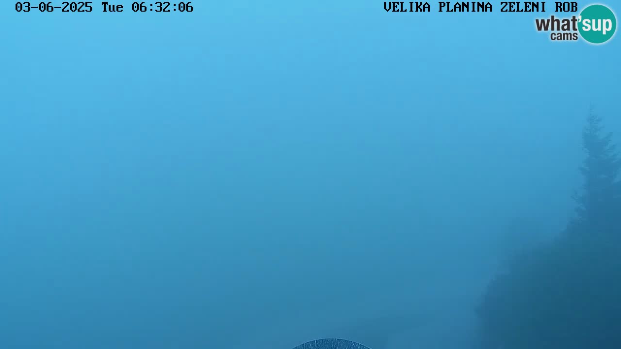 Zeleni Rob | Webcam en vivo Velika Planina