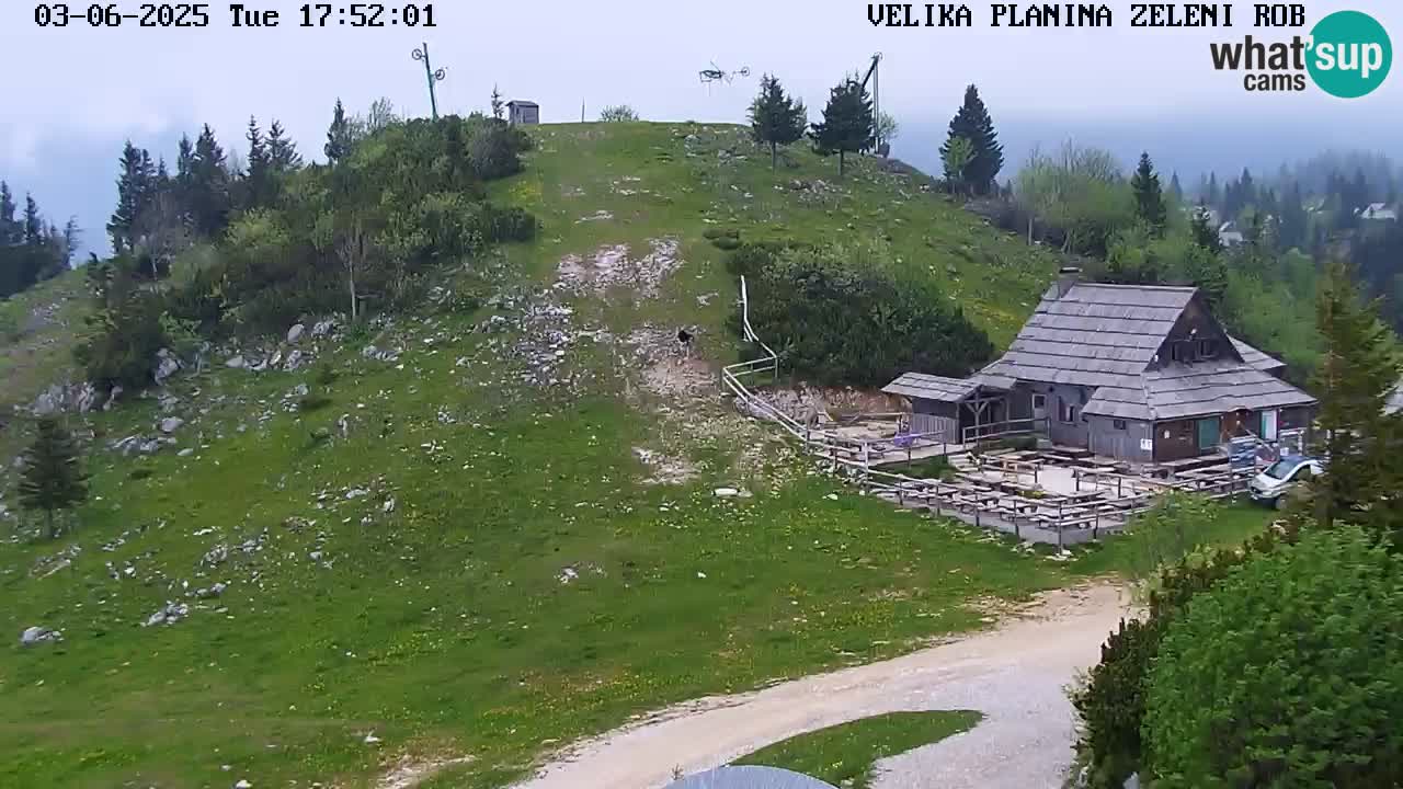 Zeleni Rob | Webcam en vivo Velika Planina