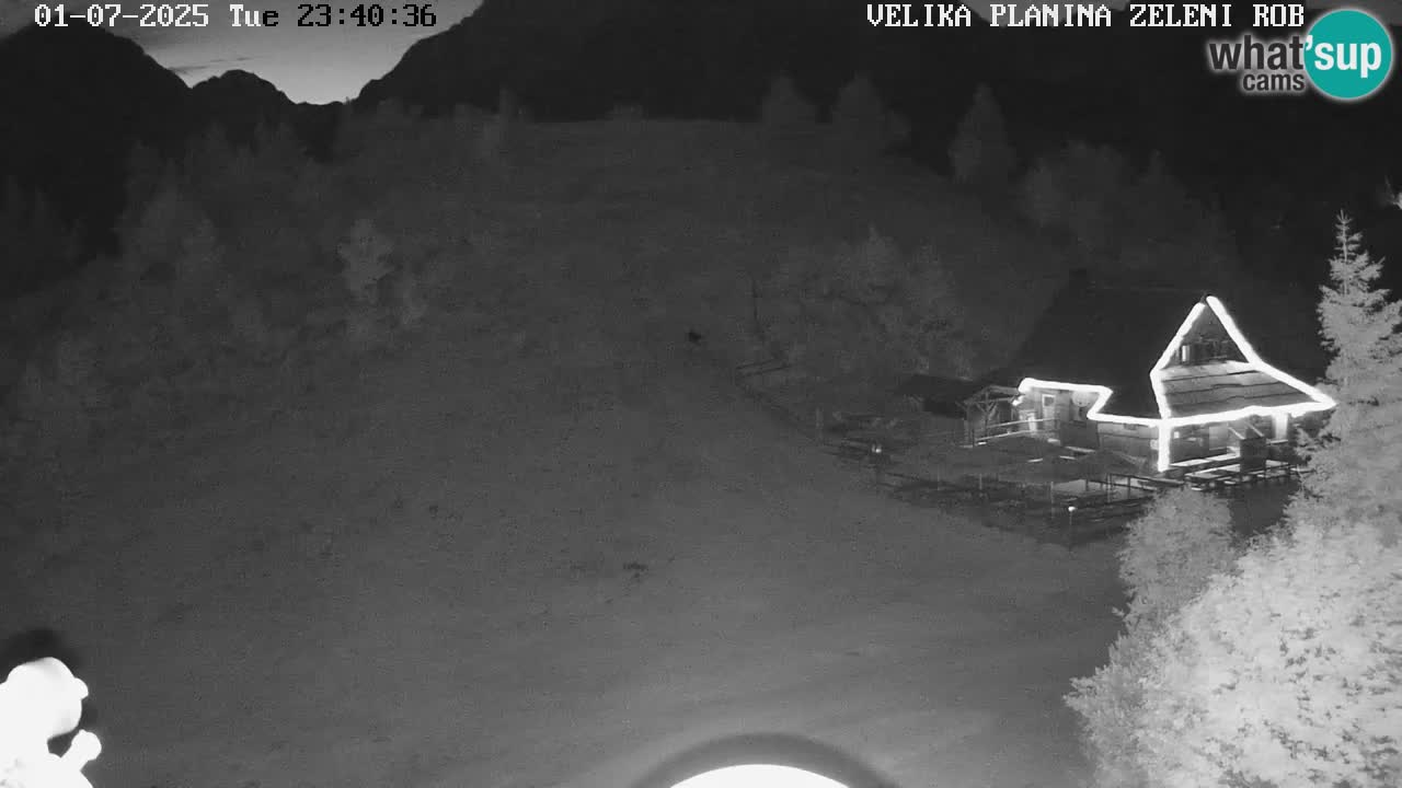 Zeleni Rob – kamera v živo | Velika Planina