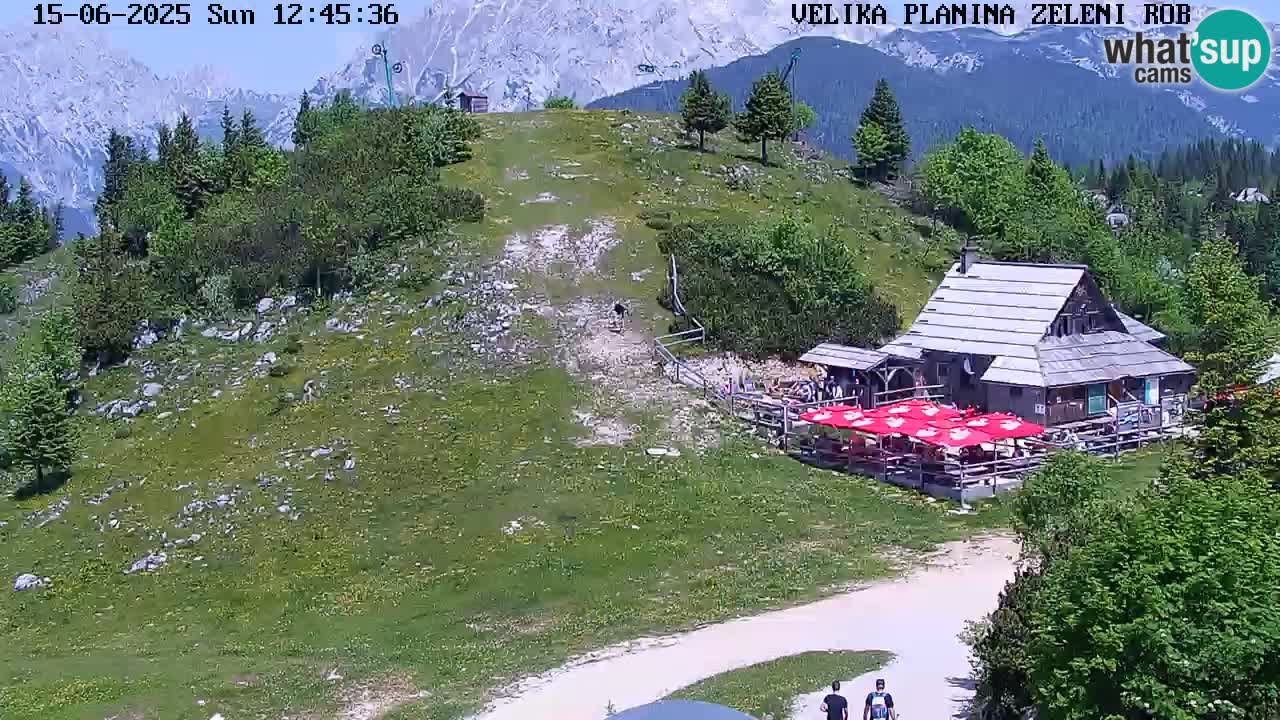 Zeleni Rob | Webcam en vivo Velika Planina