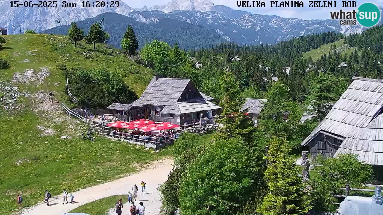 Zeleni Rob – kamera v živo | Velika Planina