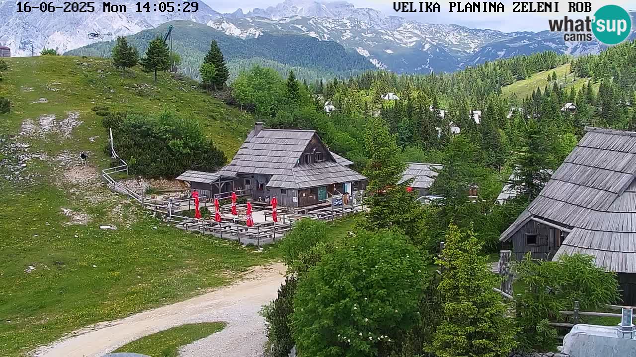 Zeleni Rob | Webcam en vivo Velika Planina
