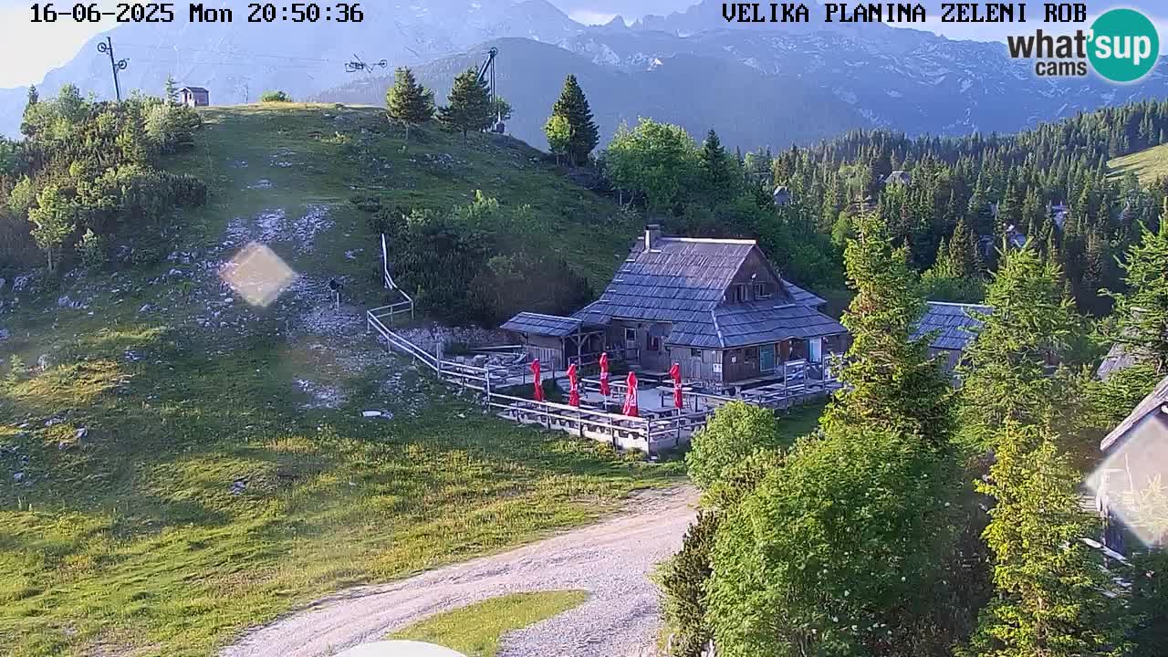 Zeleni Rob | Webcam en vivo Velika Planina
