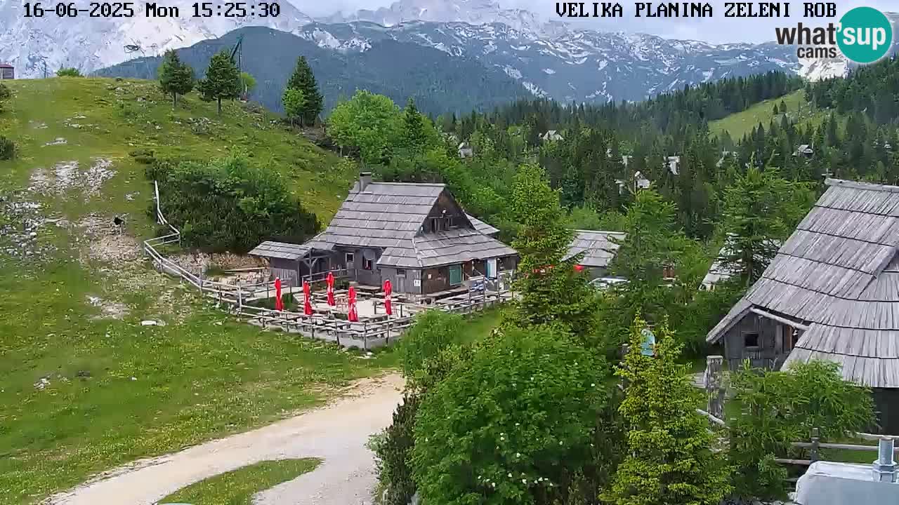 Zeleni Rob | Webcam en vivo Velika Planina