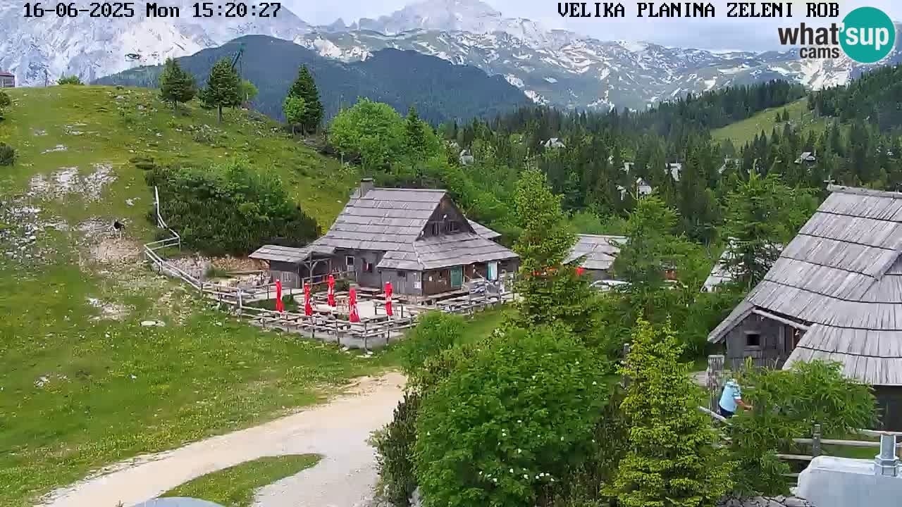 Zeleni Rob | Webcam en vivo Velika Planina