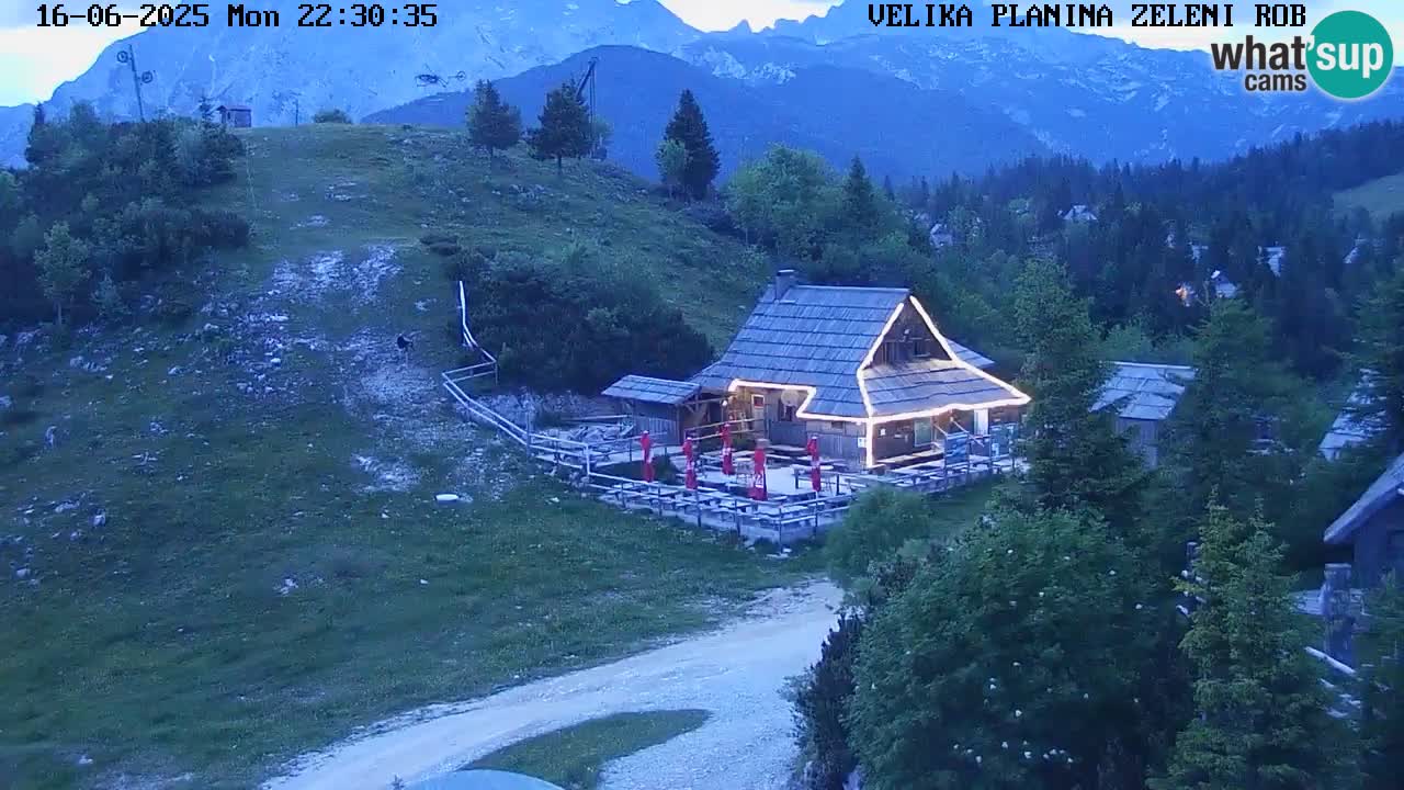 Zeleni Rob | Webcam en vivo Velika Planina