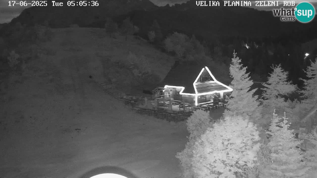 Zeleni Rob | Webcam en vivo Velika Planina