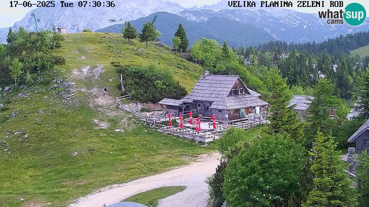 Zeleni Rob – Webcam live | Velika Planina