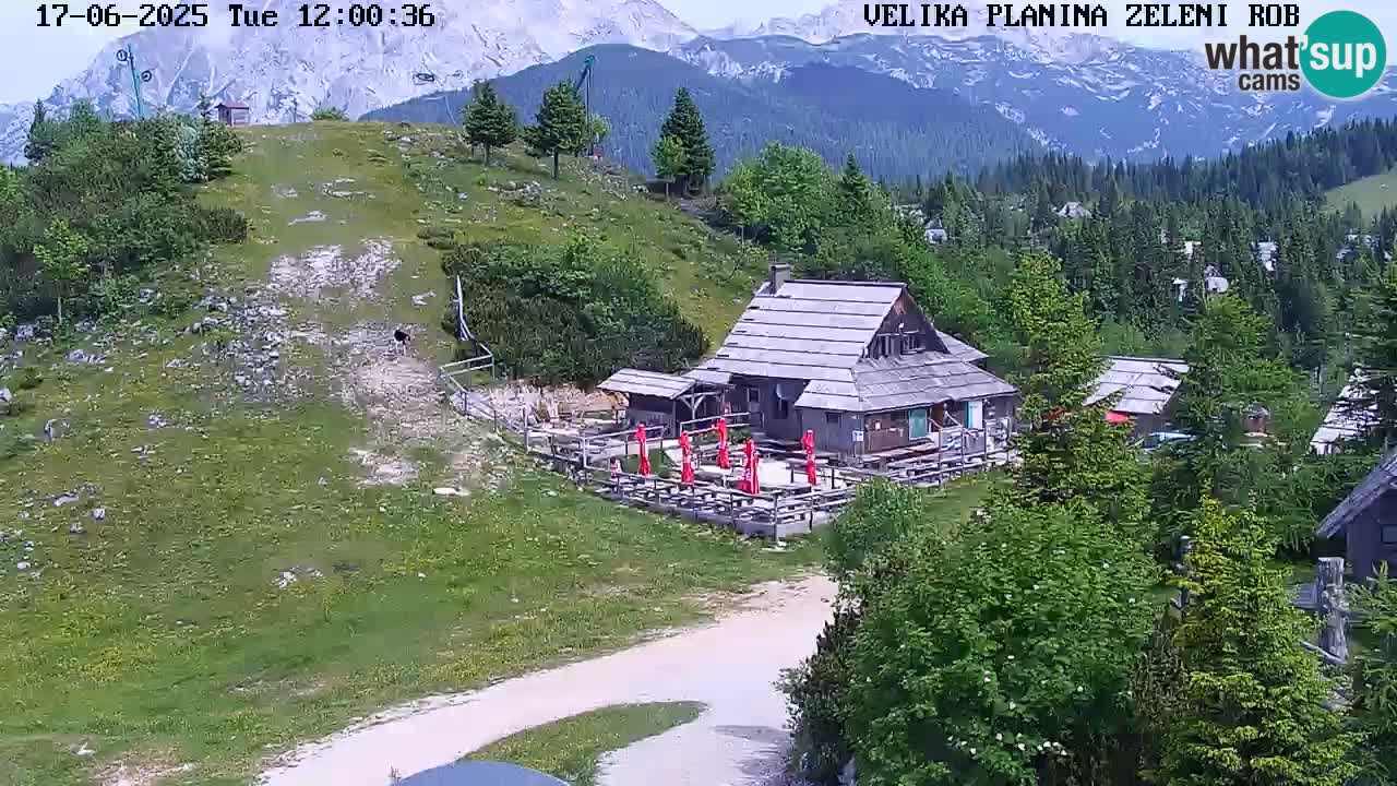 Zeleni Rob | Webcam en vivo Velika Planina