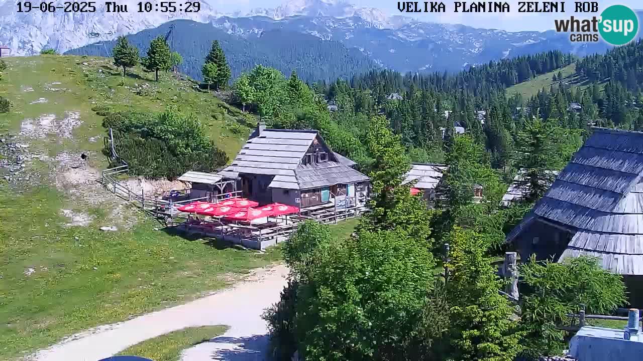 Zeleni Rob – kamera v živo | Velika Planina