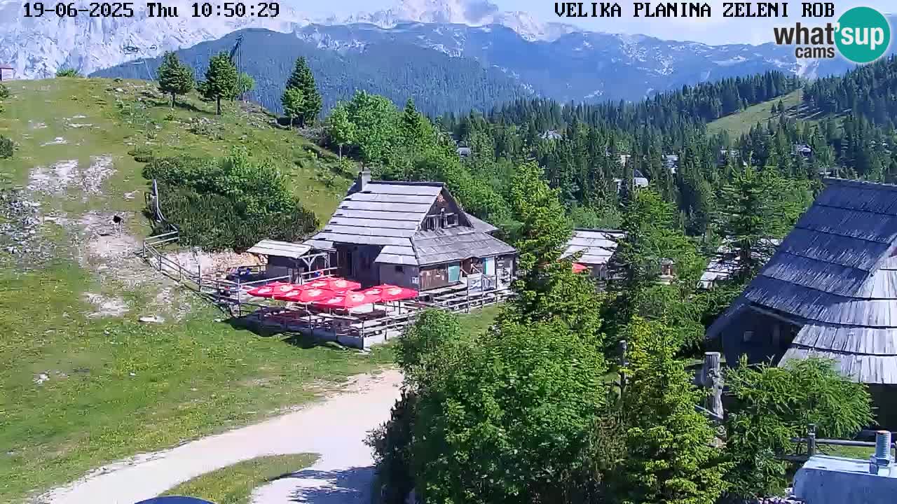 Zeleni Rob | Web kamera Velika Planina