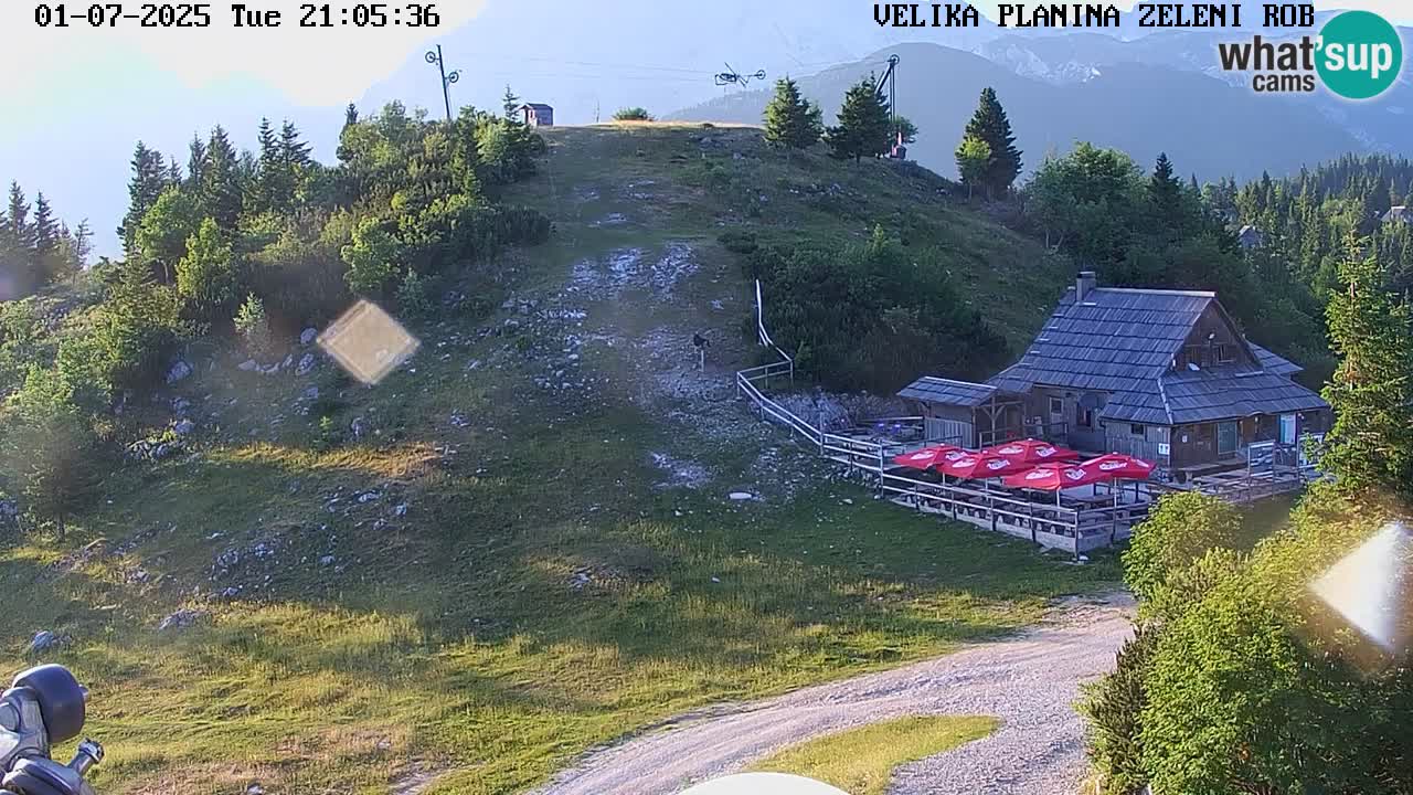 Zeleni Rob | Webcam en vivo Velika Planina