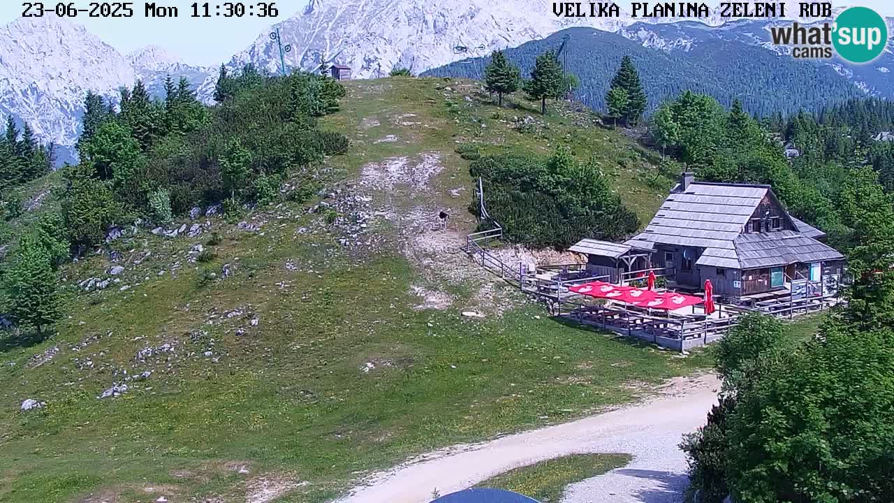 Zeleni Rob – Webcam live | Velika Planina