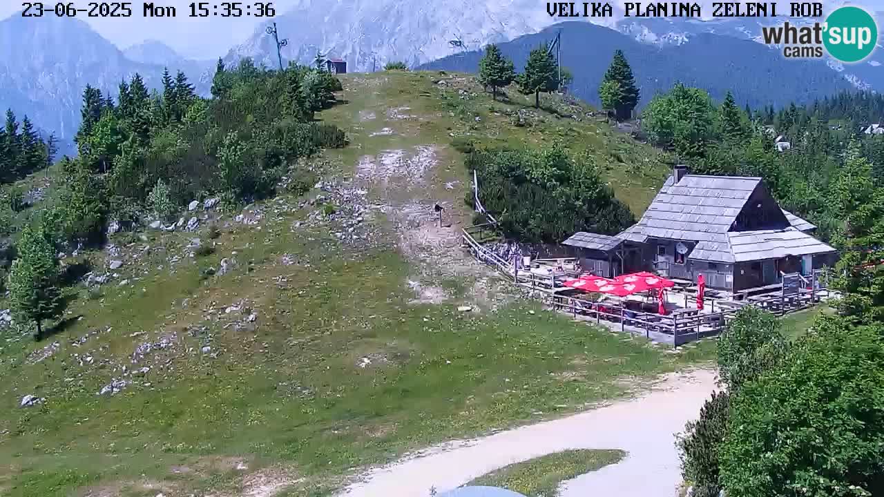 Zeleni Rob | Webcam en vivo Velika Planina