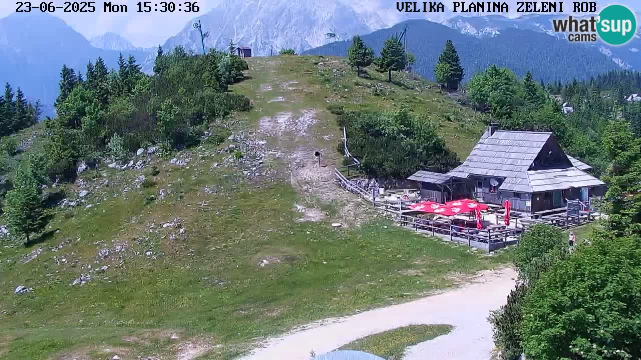 Zeleni Rob – kamera v živo | Velika Planina