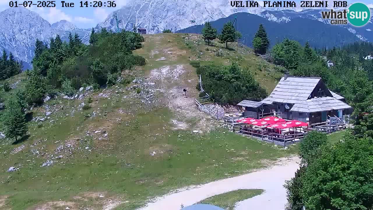 Zeleni Rob – Webcam live | Velika Planina
