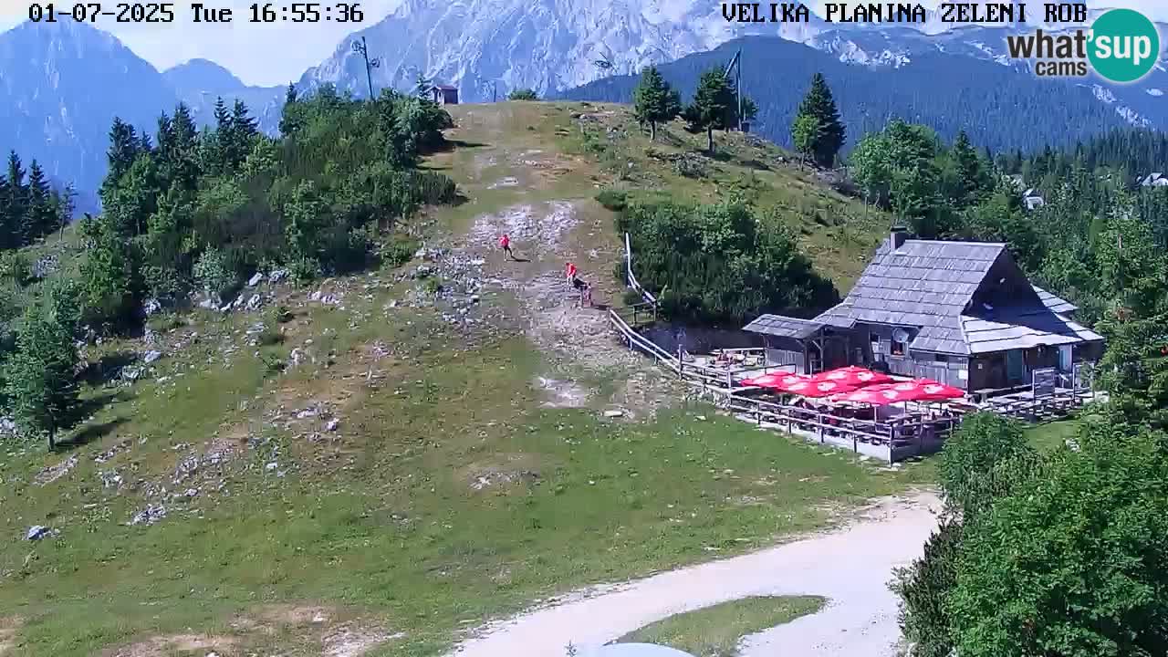Zeleni Rob | Webcam en vivo Velika Planina