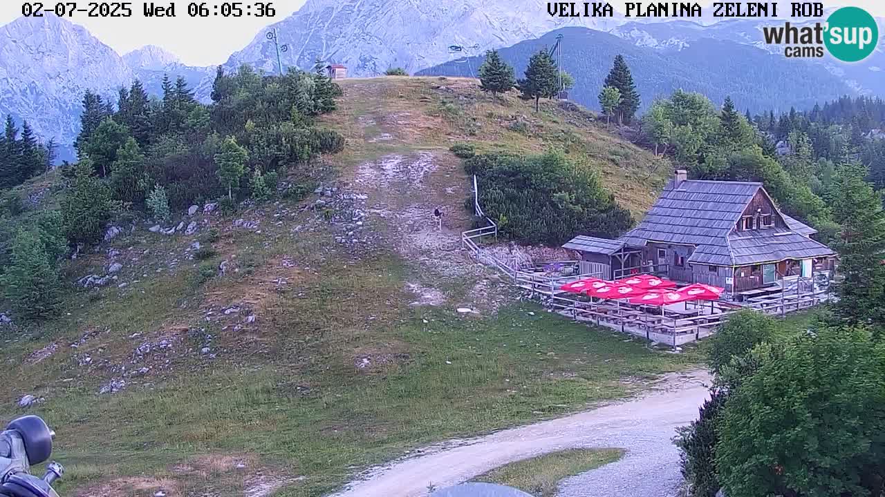 Zeleni Rob | Web kamera Velika Planina